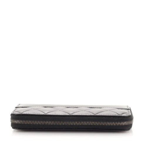 CC Gabrielle Zip Around Wallet Quilted Aged Calfskin Small