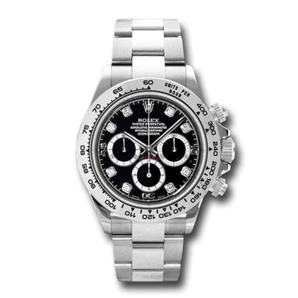 RLX Cosmograph Daytona 18k White Gold, Black Dial, Oyster bracelet 116509-0055