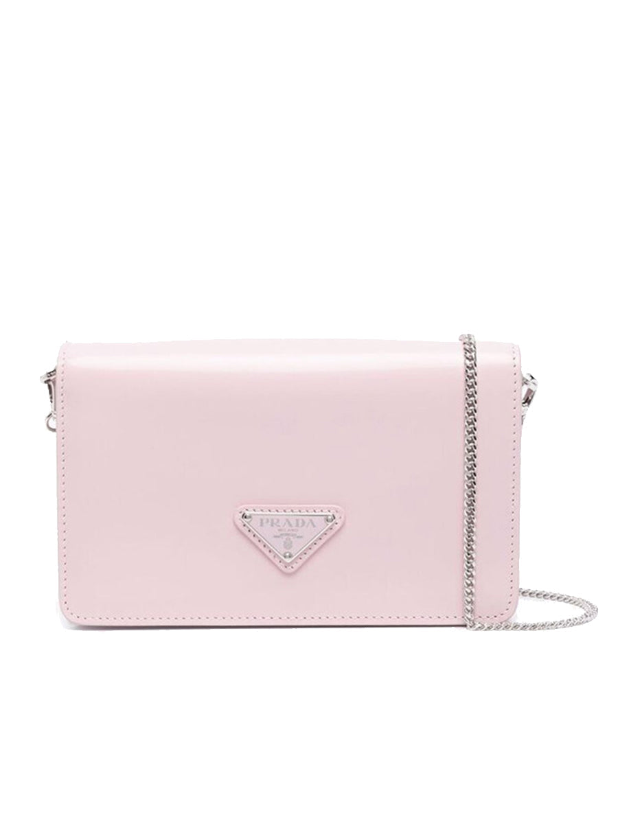 PP Brushed Leather Shoulder Bag