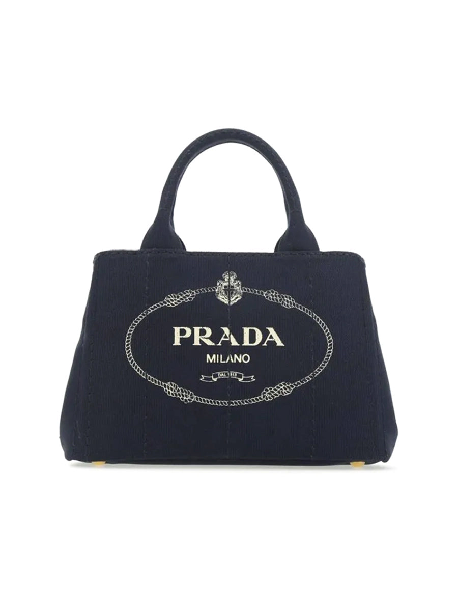 PP Small Cotton Canvas Tote in Navy