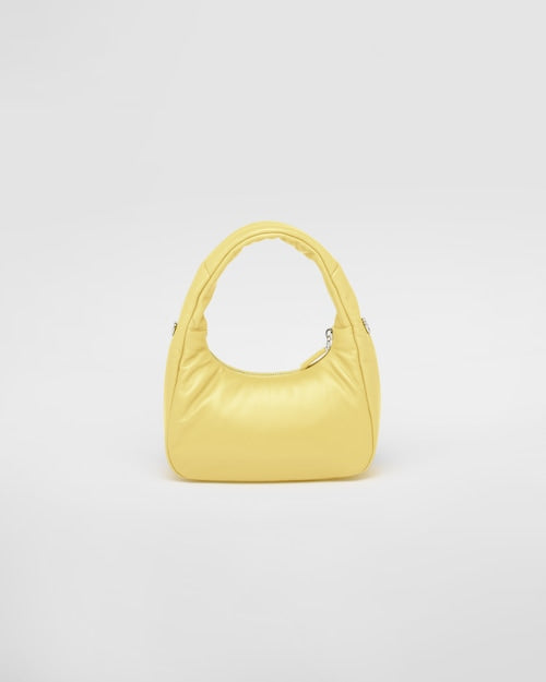 PP Soft padded nappa leather mini-bag - Citron Green