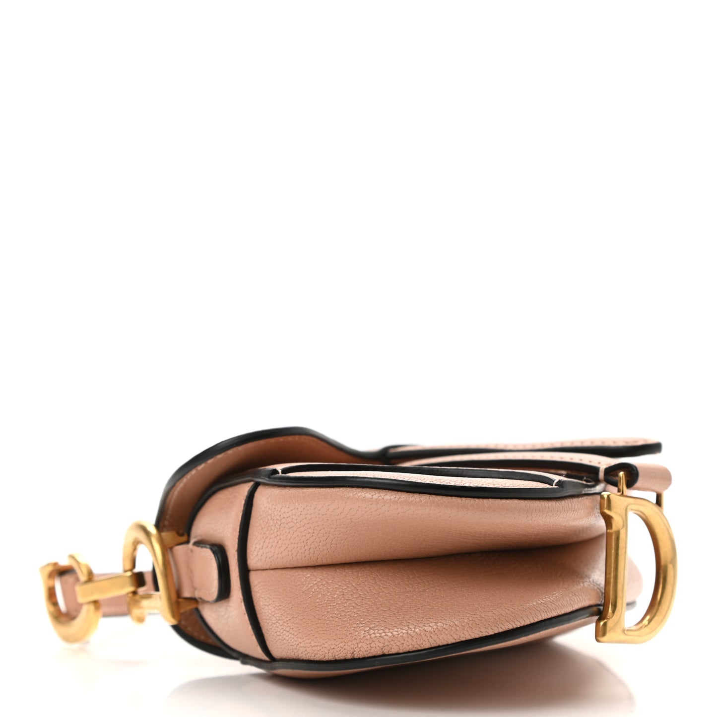 CHRISTIAN D Goatskin Micro Saddle Bag Rose Des Vent