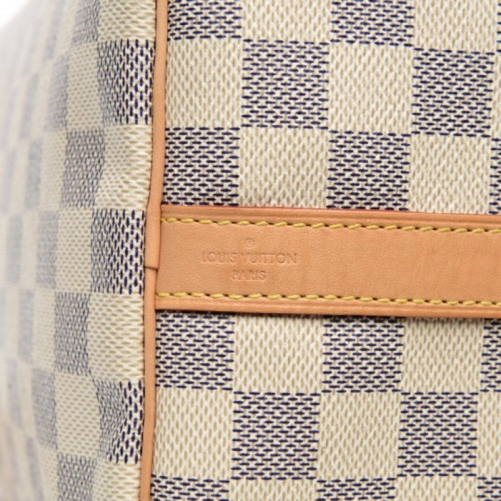 L Damier Azur Canvas Speedy Bandouliere 35 N41372