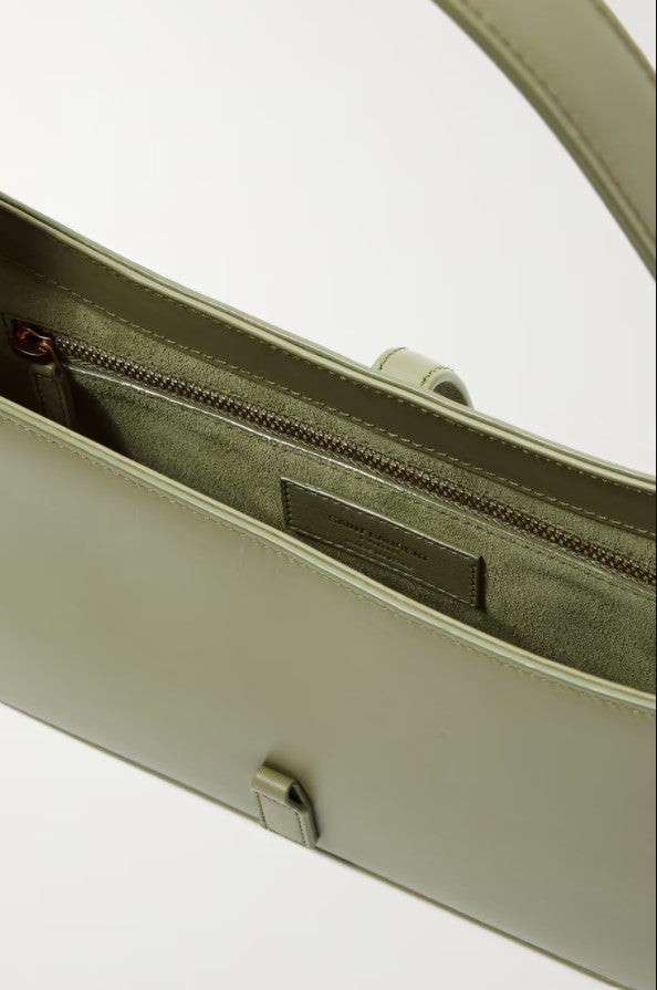 Y Leather shoulder bag �C Green