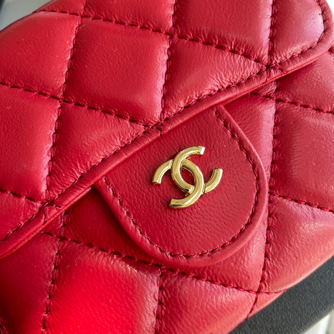 cc Small Classic Flap Wallet Red Bag For Women 10.5cm/4.1in