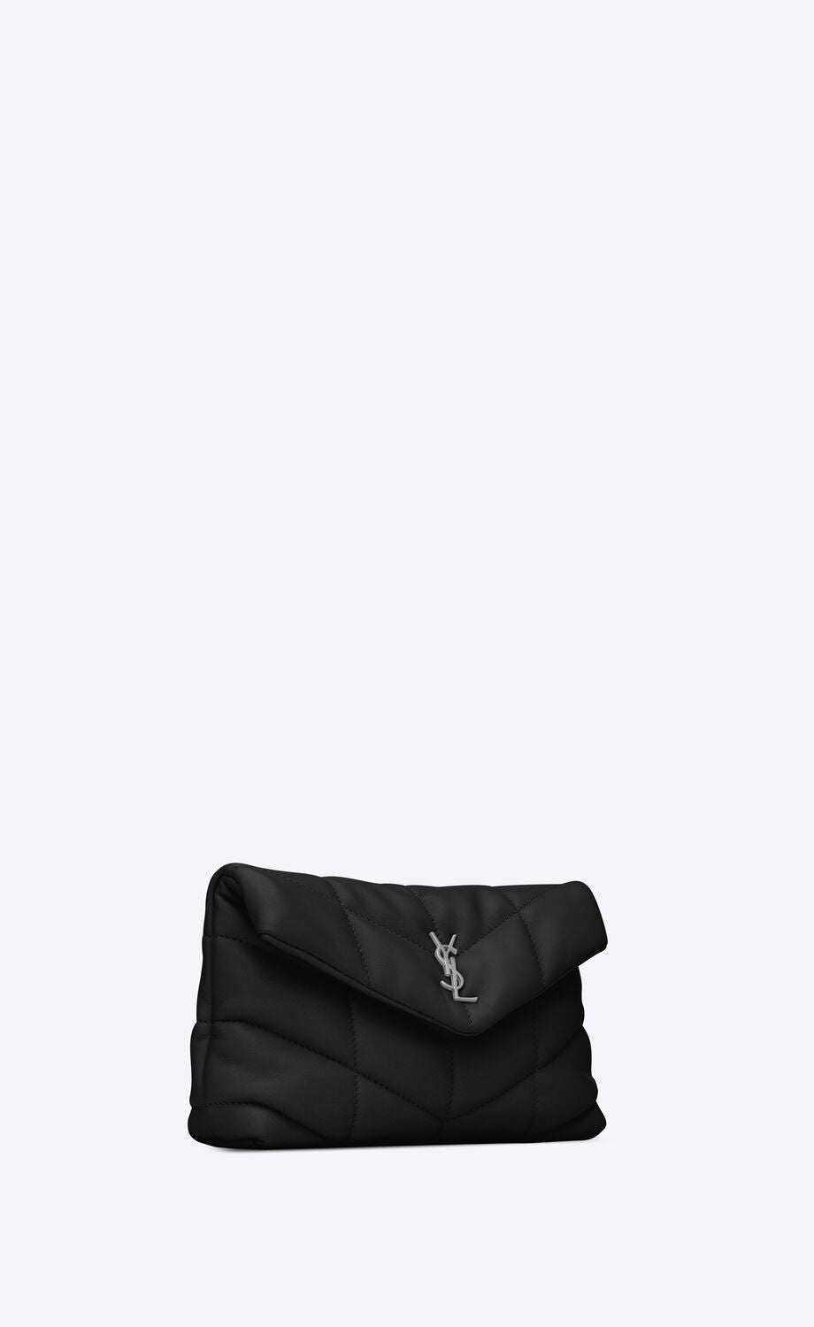 Y Puffer Small Pouch in Quilted Lambskin