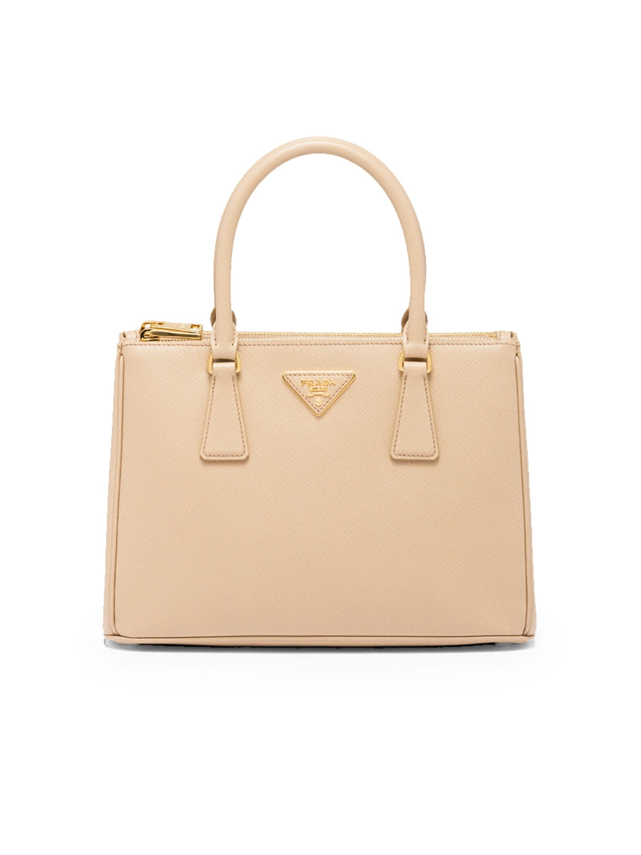 PP Galleria Saffiano Leather Medium Bag in Sand Beige