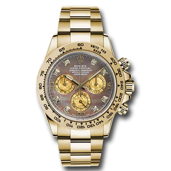 RLX Cosmograph Daytona Dark mother of pearl Dial 18kt Yellow Gold Men's Watch 116508-0011