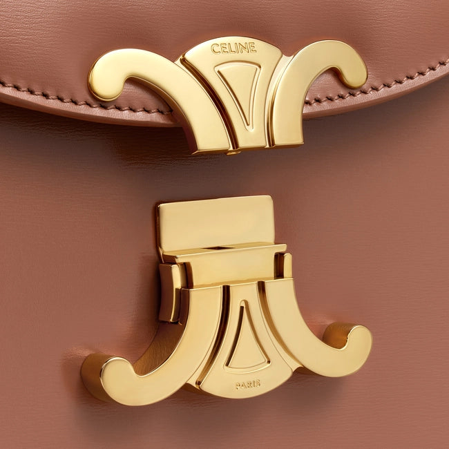 TEEN BESACE TRIOMPHE IN SHINY CALFSKIN BRONZE