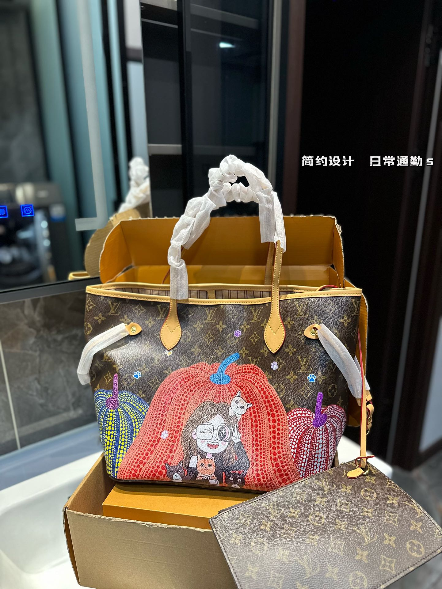 louis new arrival tote neverfull bag size: 33*29 cm