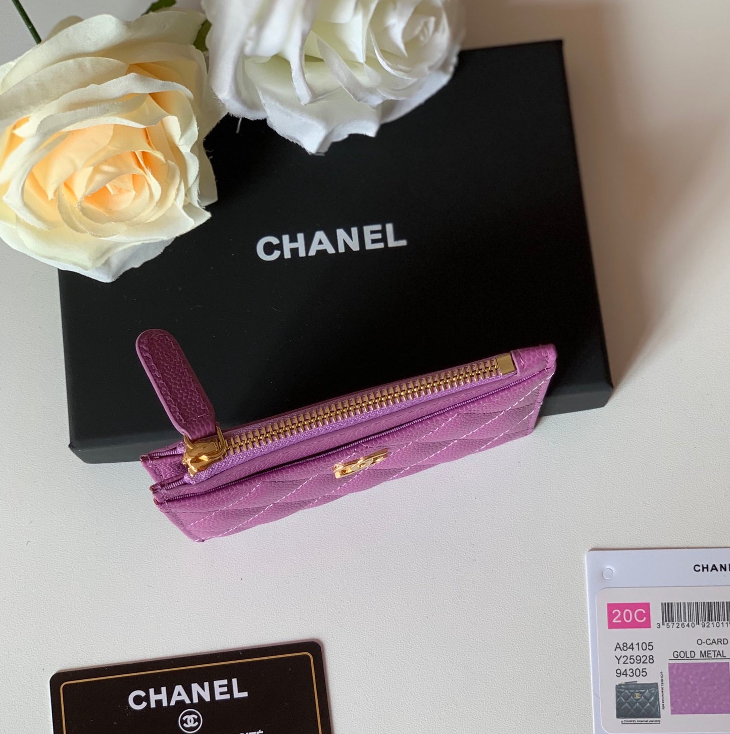 cc Flat Card Holder Purple Bag For Women 11.5cm/4.5in