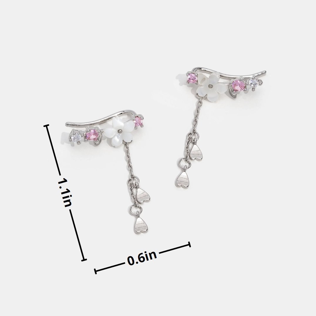 Crystal Cherry Blossom Earrings