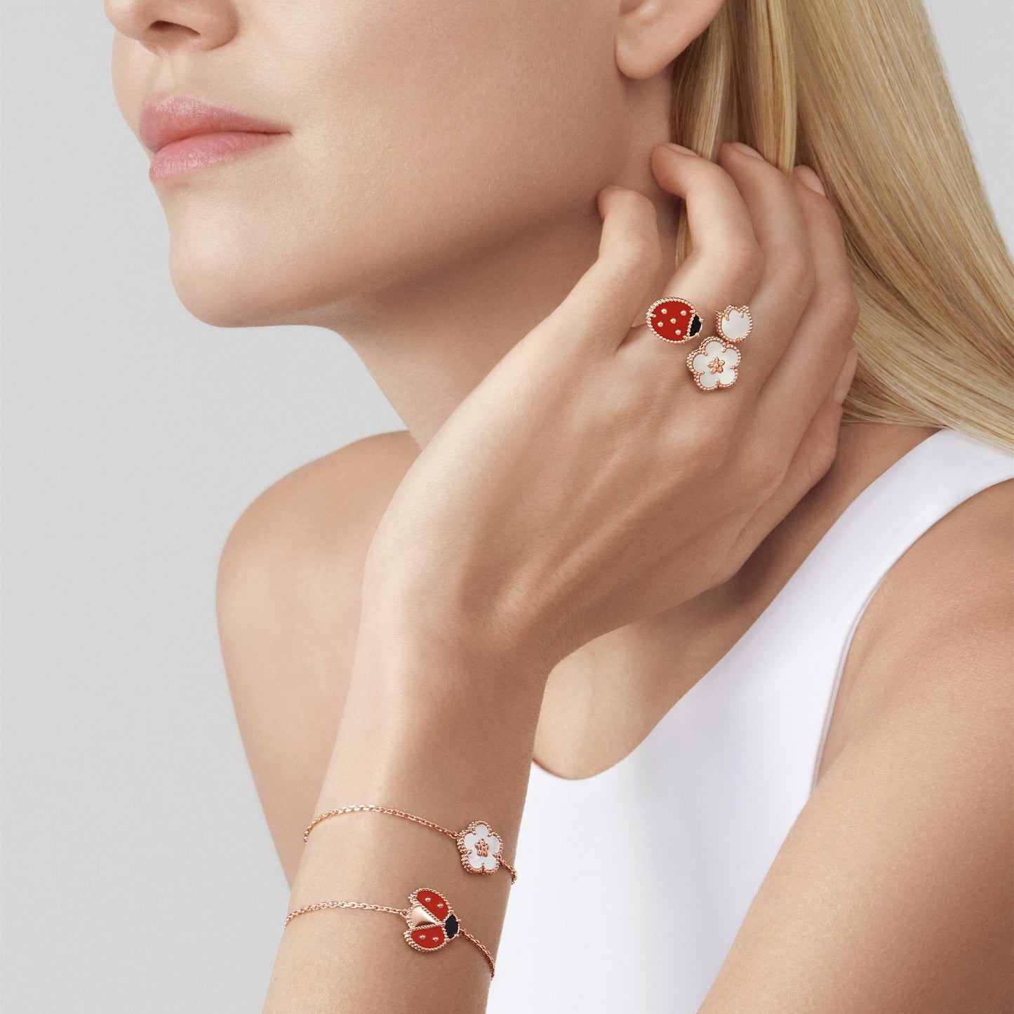 VAN CLEEF & ARPELS Lucky Spring bracelet, plum blossom