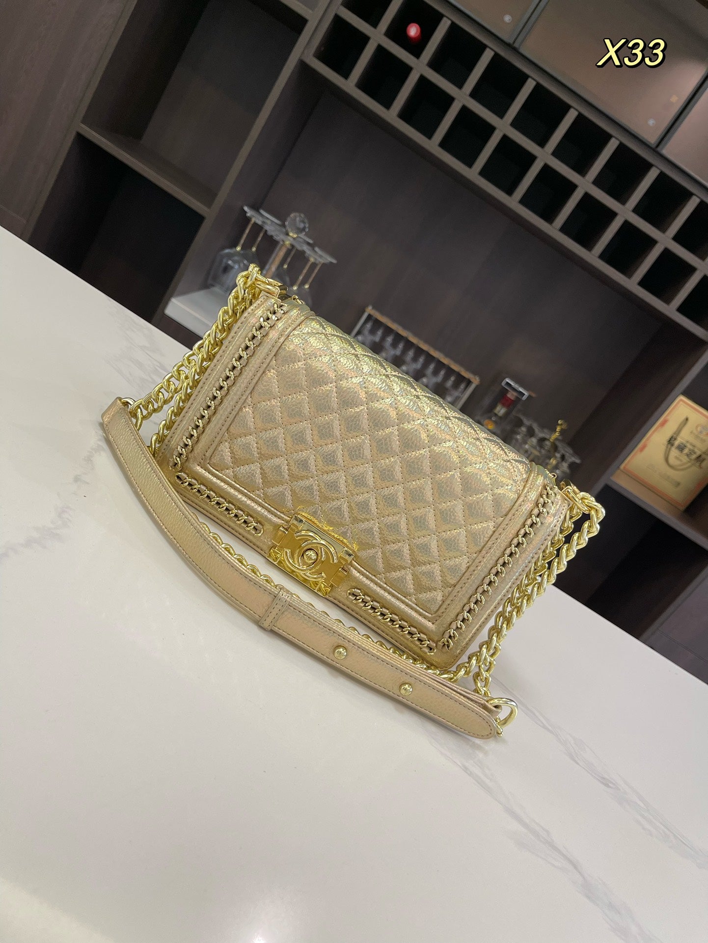 CC Leboy new arrival gold bag size : 26*15cm