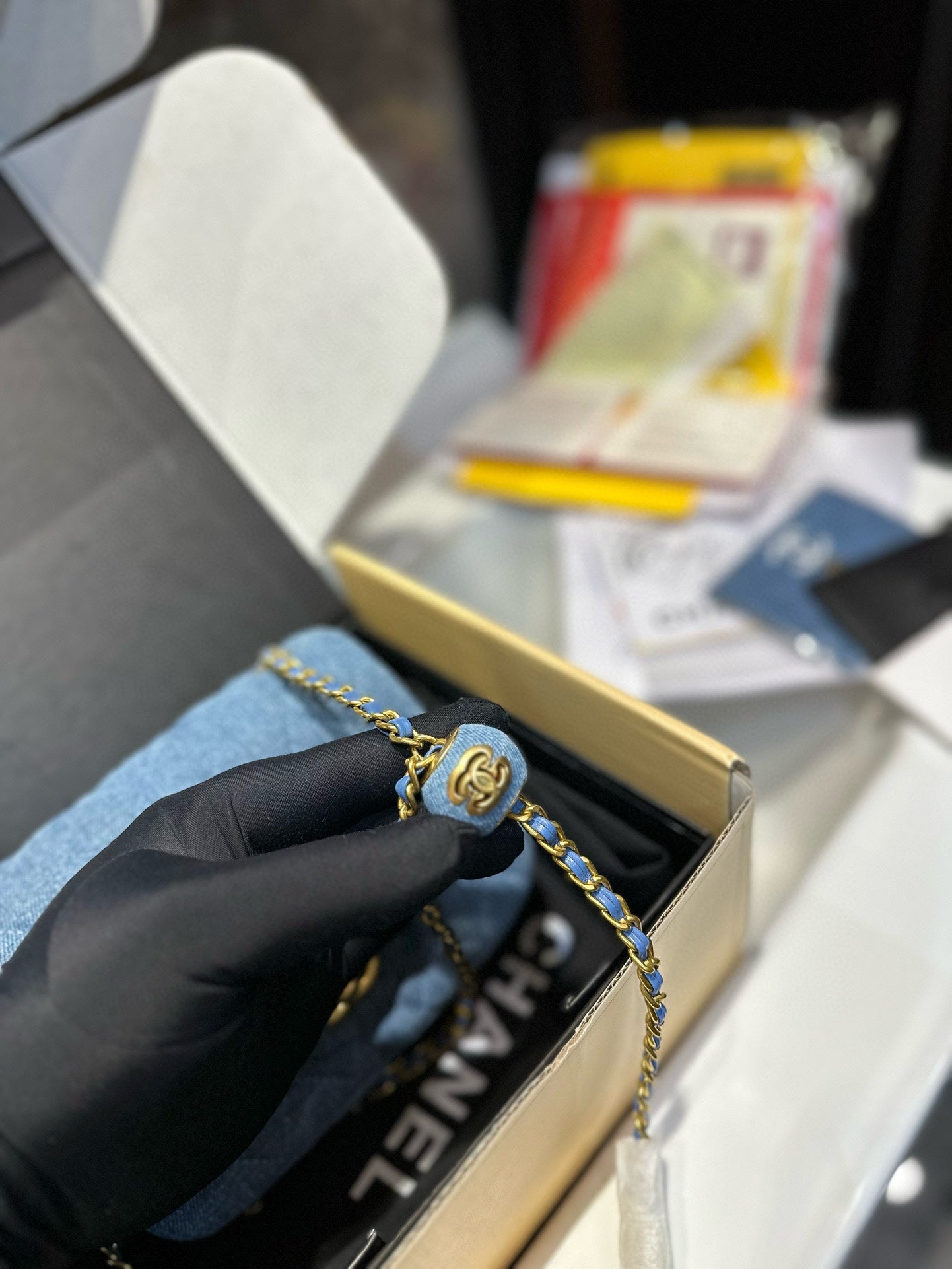 CC new arrival mini cf denim bag