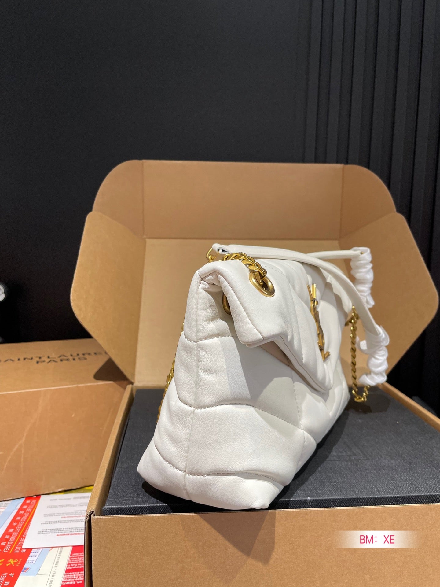 Y PUFFER SMALL SIZE BAG IN QUILTED LAMBSKIN Size: 28*17 CM