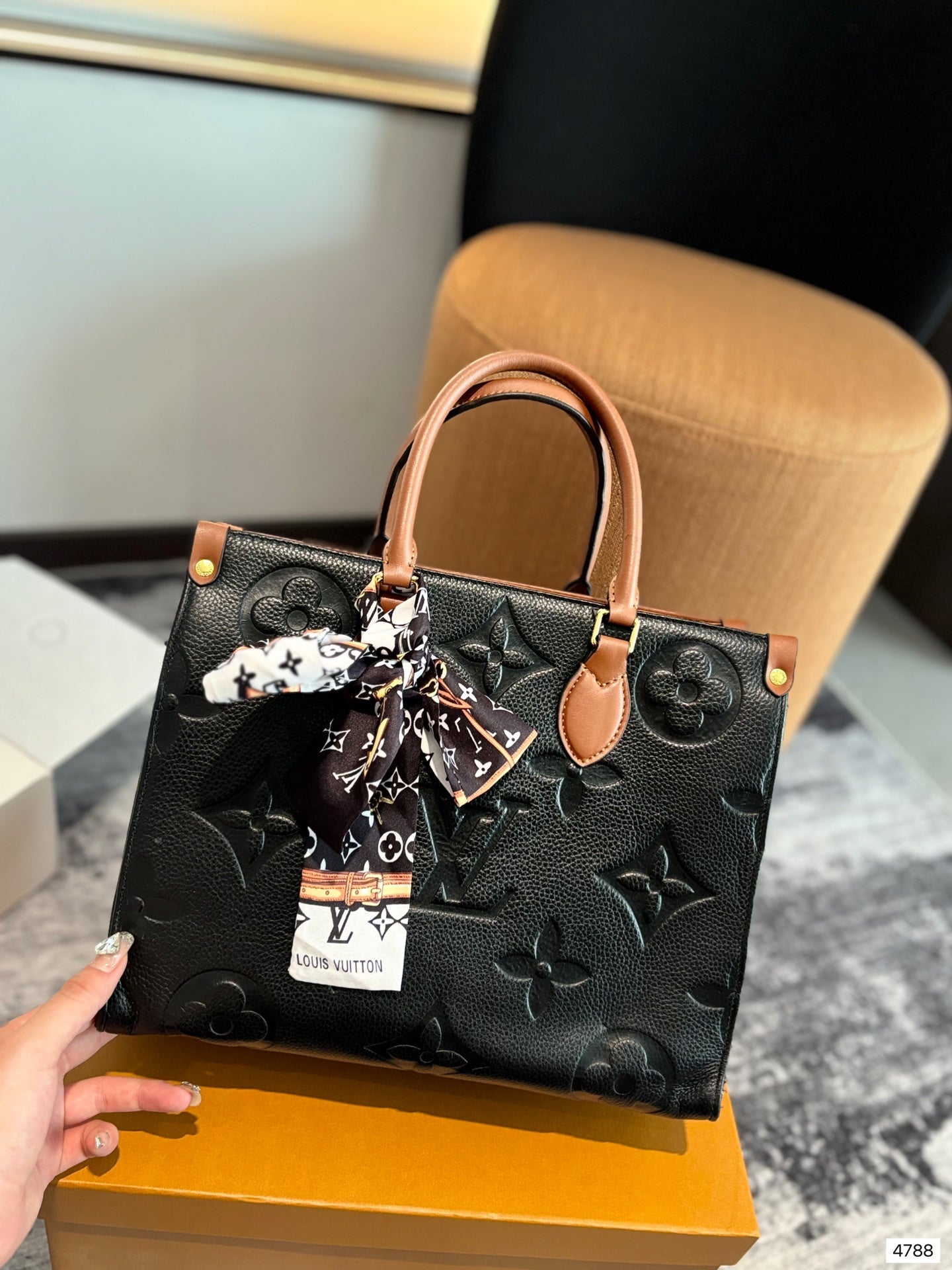 Louis new arrival onthego Monogram Empreinte bag size: 34 cm