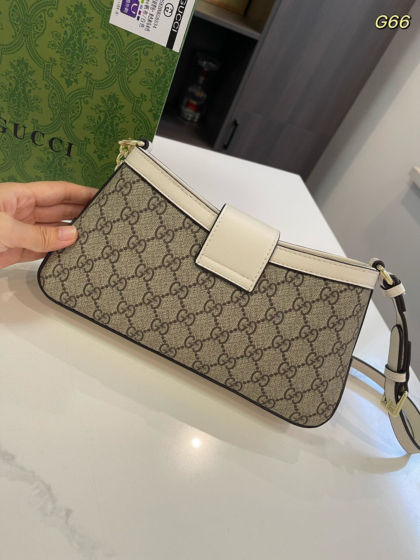 GG new arrival Padlock bag size: 25*13cm