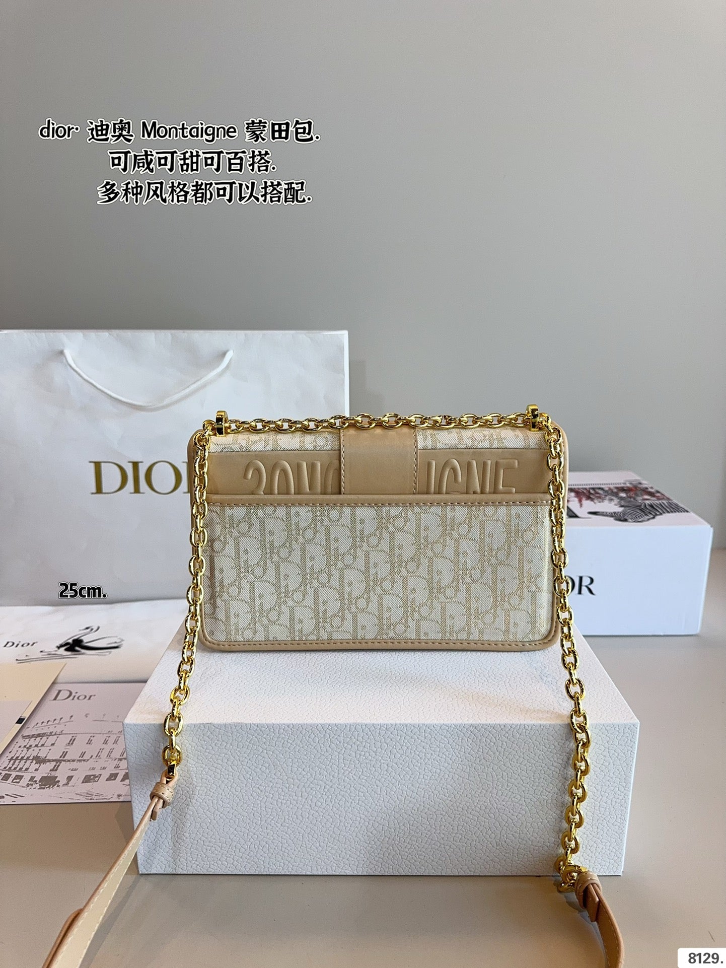D new arrival Montaigne bag size: 25/21cm
