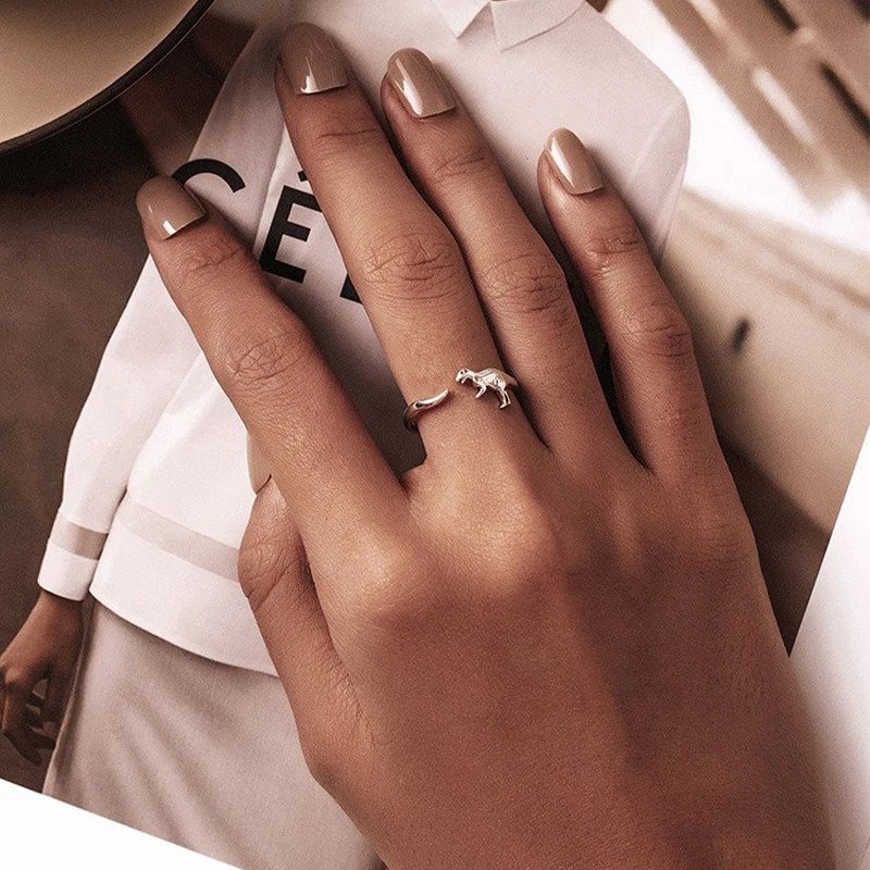 Bague dinosaure en argent sterling 925