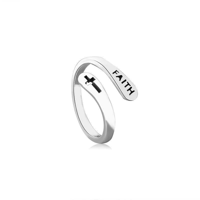 925 Sterling Silver Faith Ring