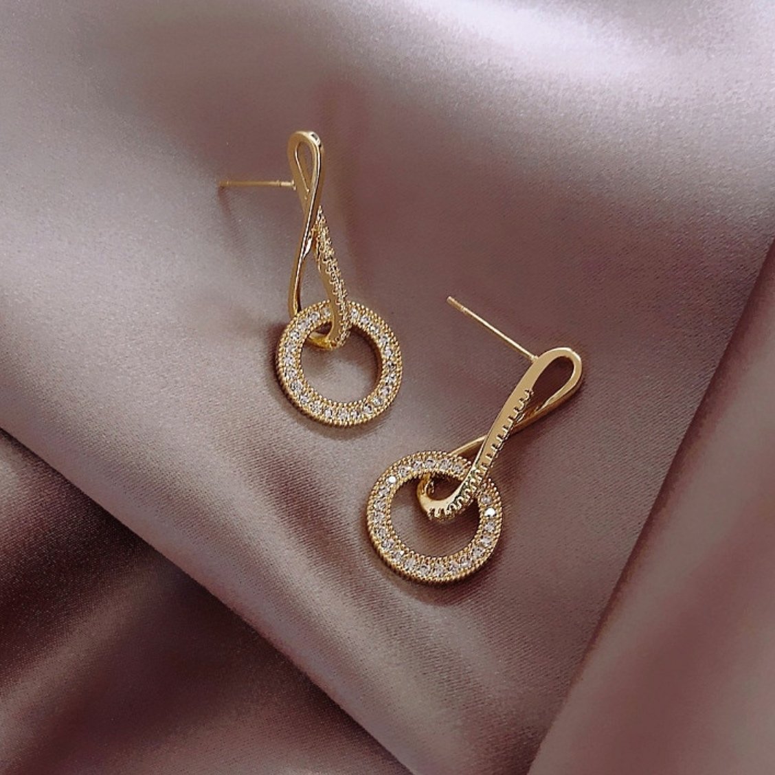 Crystal Music Drop Earrings