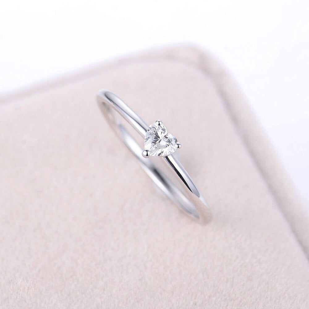 'Small Love' Crystal Heart Ring