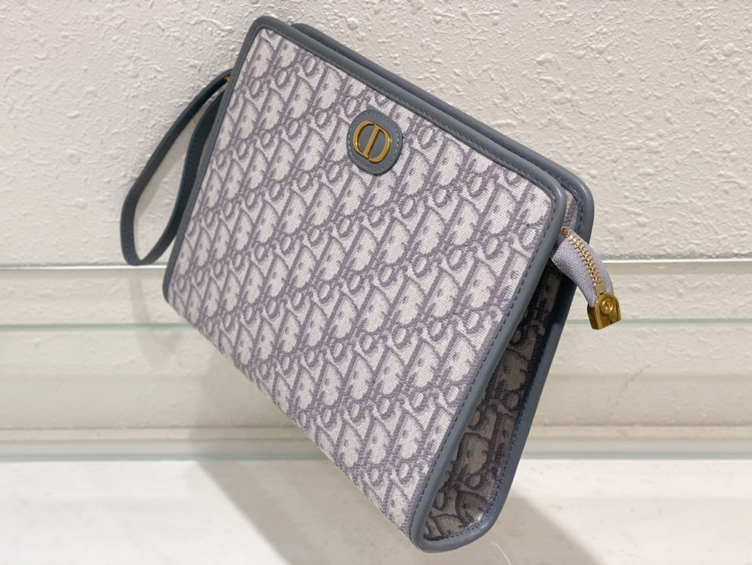 Dior Montaigne pouch Bag Grey 26×19.5×7cm