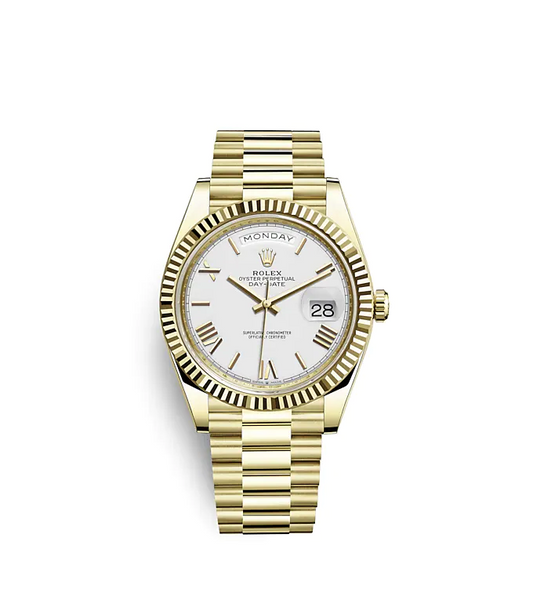 RLX Day-Date 40 White/18 carat yellow gold 40 mm