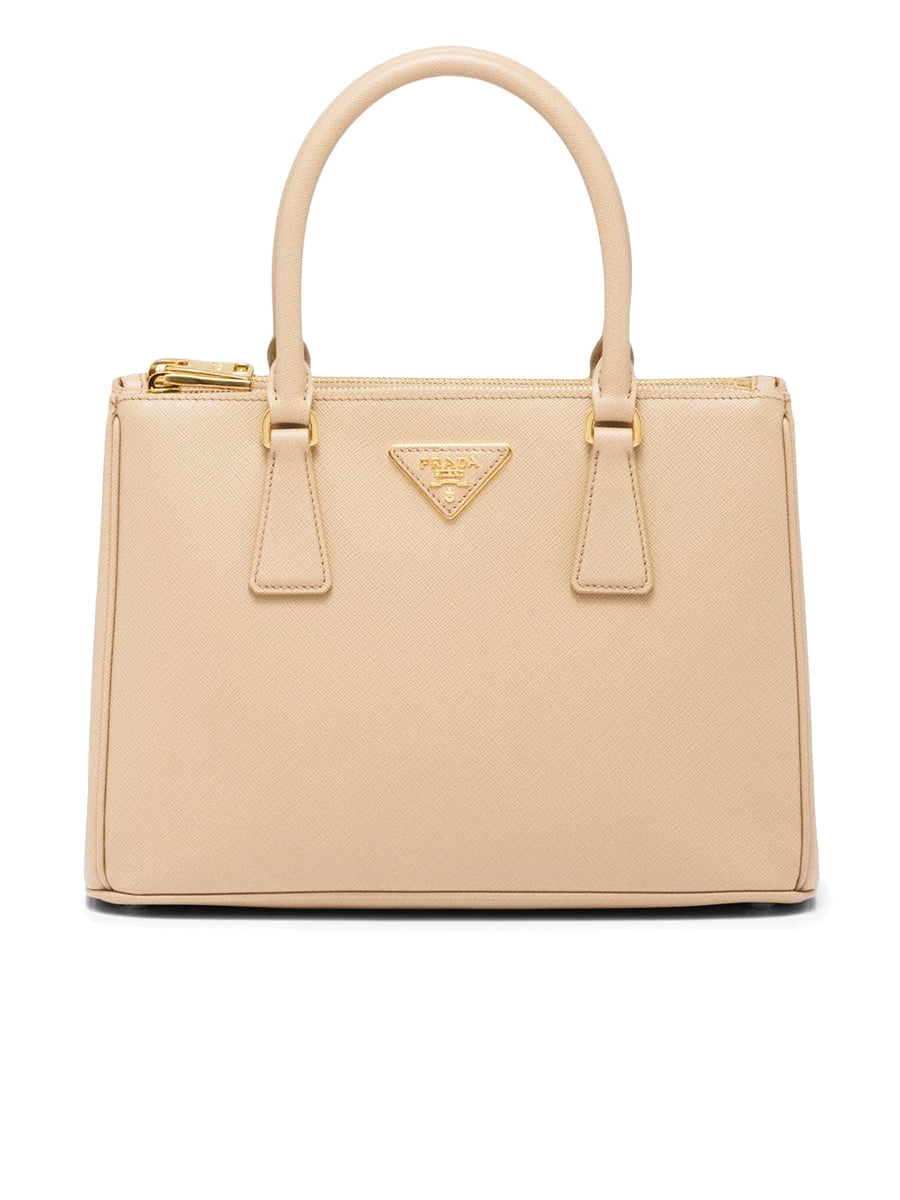 PP Galleria Saffiano Leather Small Bag in Cameo Beige