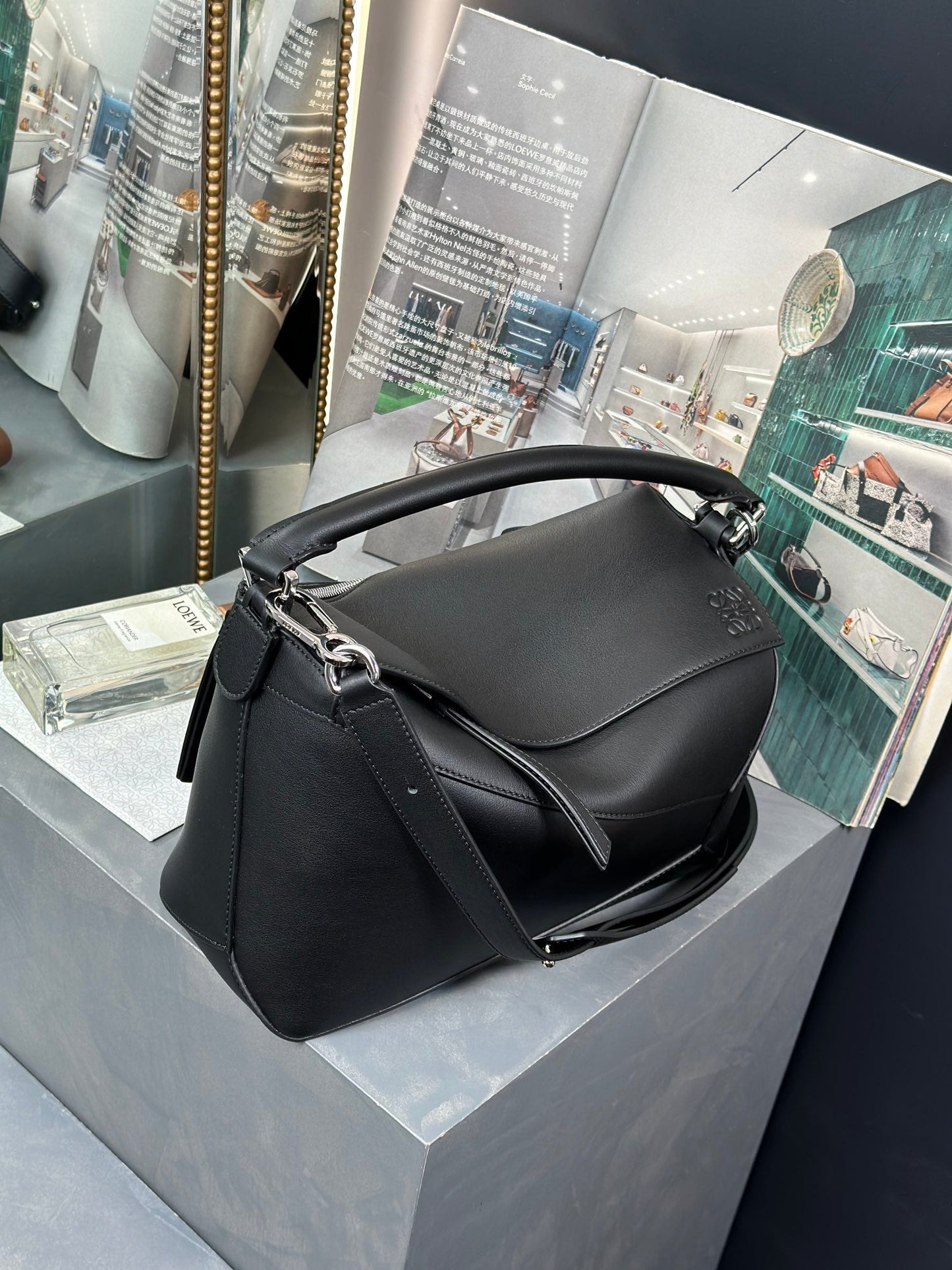 LOEWE Puzzle Edge Anagram Tote Bag, 29*19.5*14cm