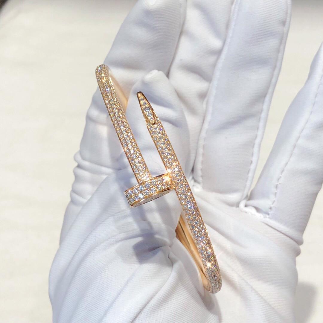 High-end custom diamond nail bracelet