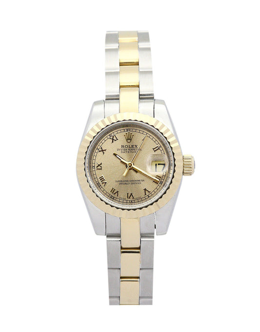 Rw Datejust Lady Yellow Gold Dial 179163