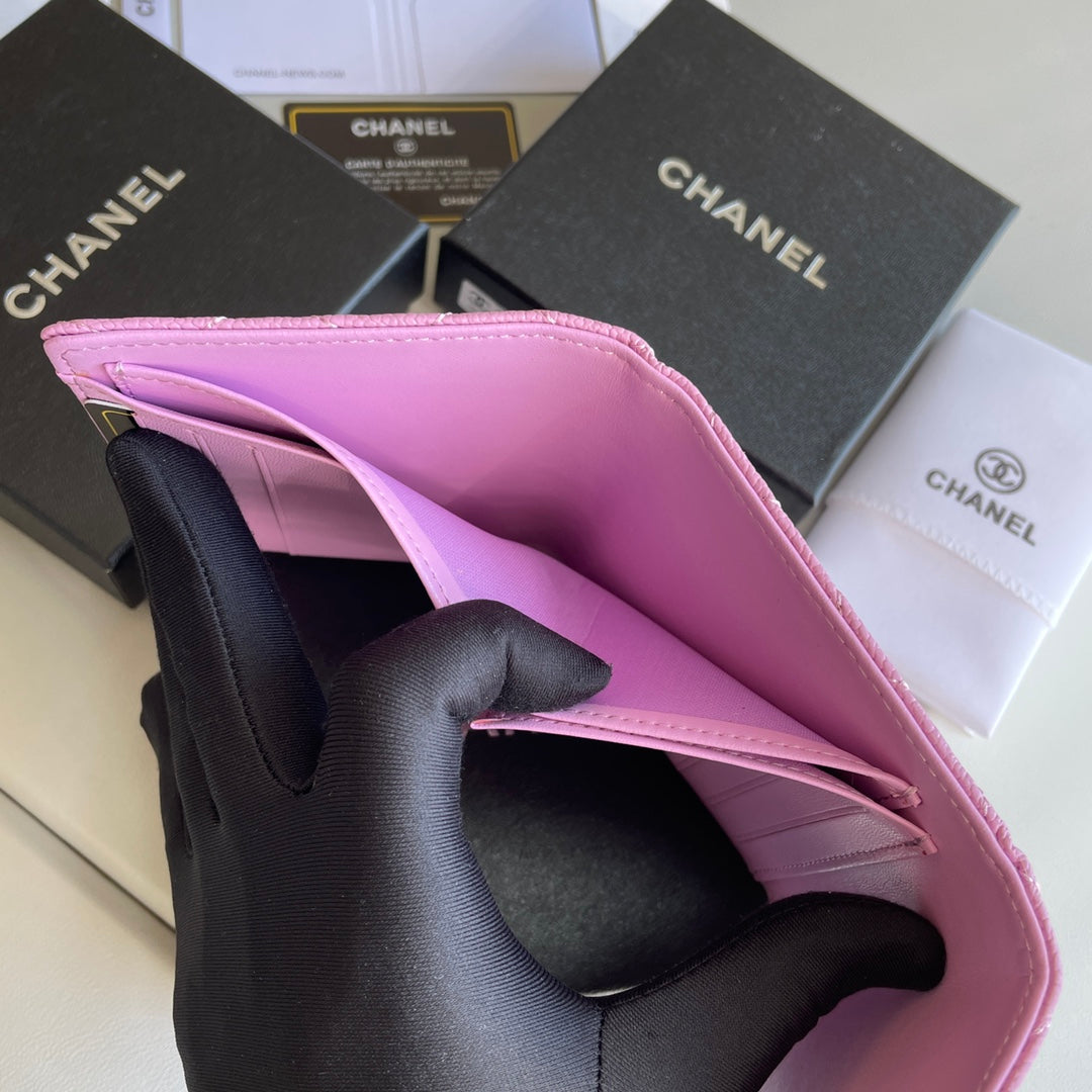 cc Small Classic Flap Wallet Pink Bag For Women 10.5cm/4.1in AP0231 Y33352 NK289