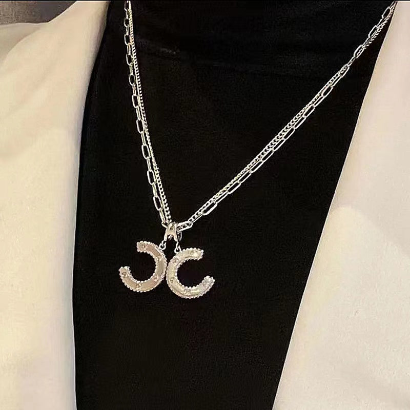 Double C necklace
