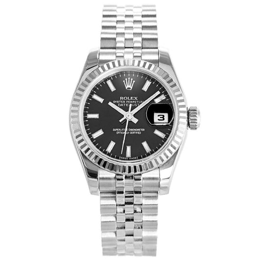 Rw Datejust Black Ladies 179174
