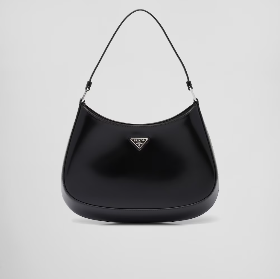 PP Cleo brushed leather shoulder bag - Black