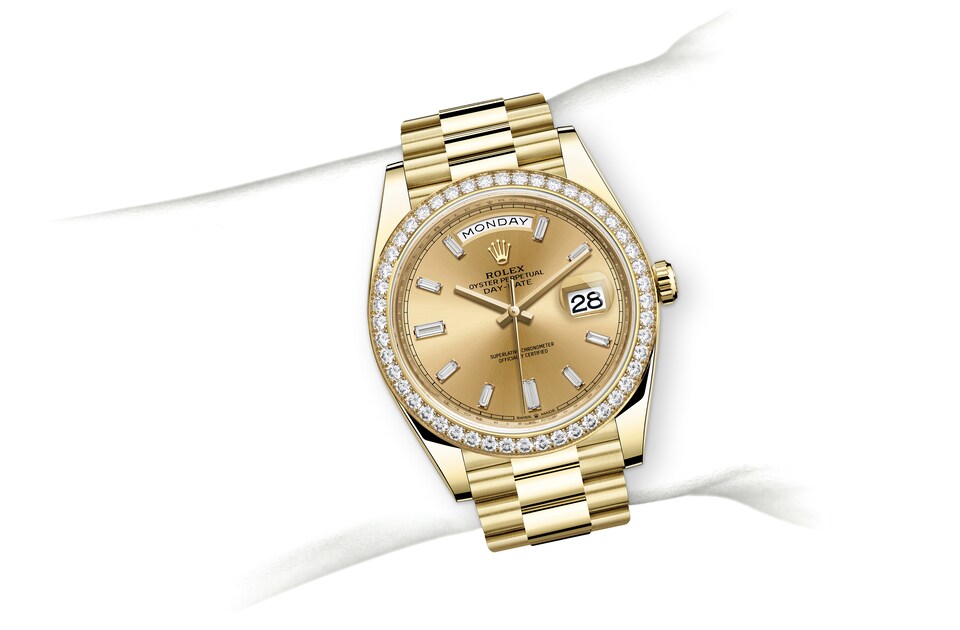 RLX Day-Date 40 Ref 228348 DiamondDial8 Bezel