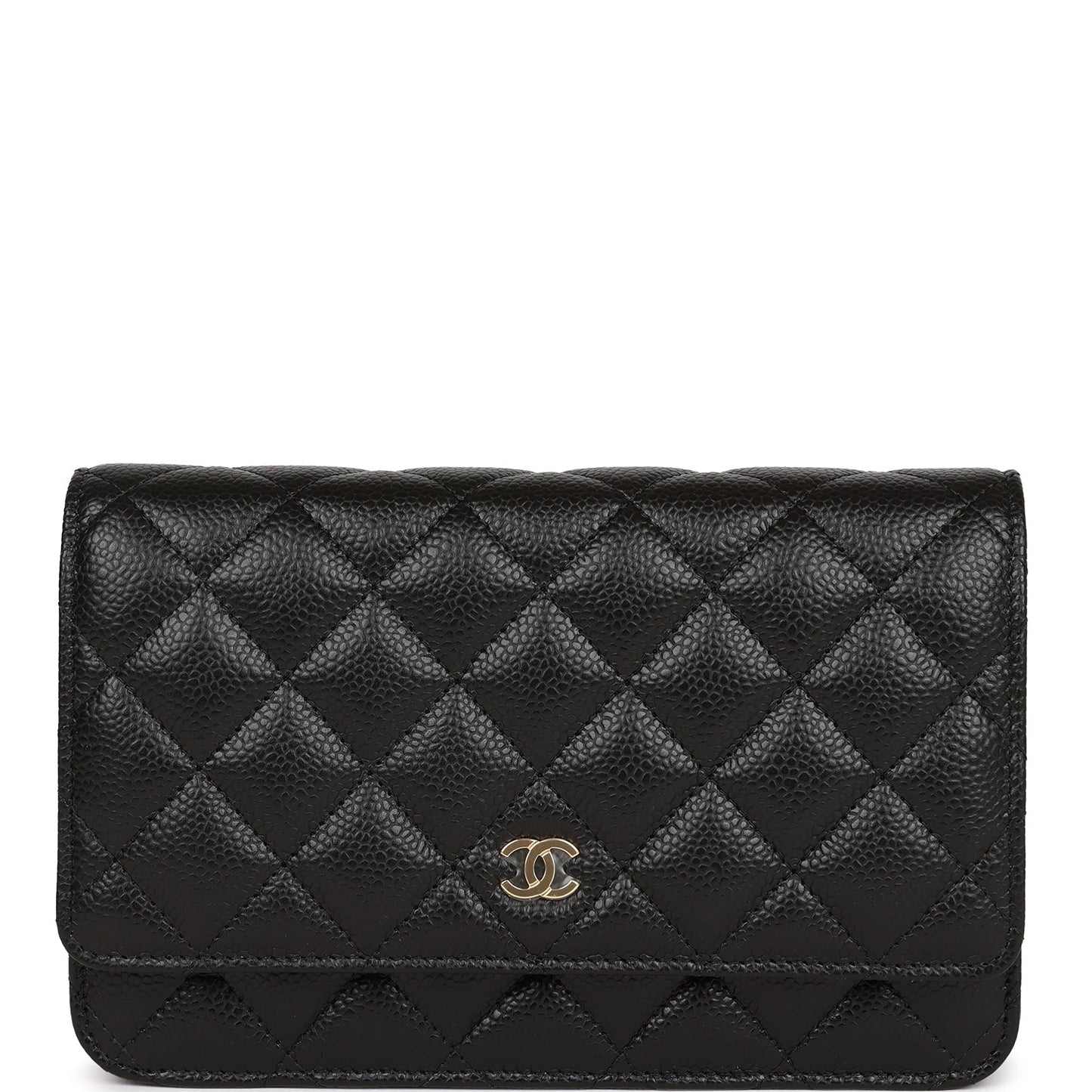 CC Wallet on Chain WOC Black Caviar Gold Hardware