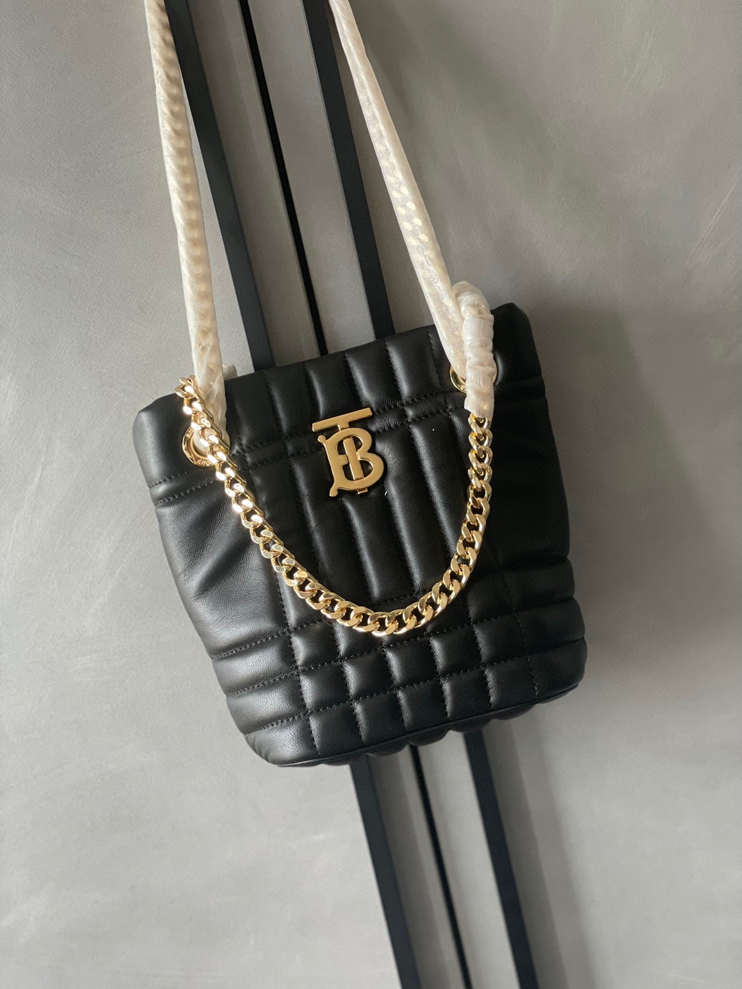 Burberry Black Mini Lola Bucket Bag