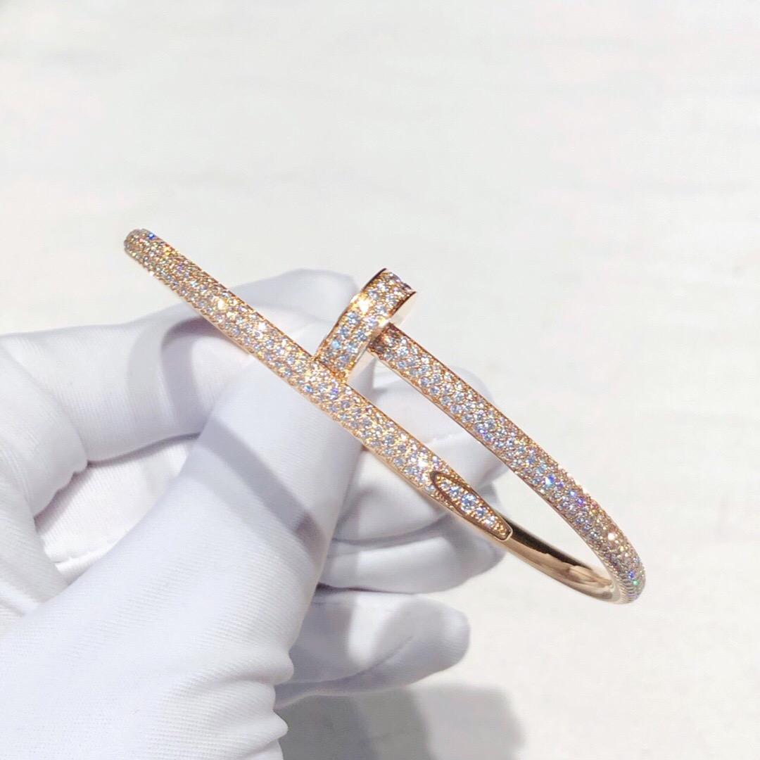 High-end custom diamond nail bracelet