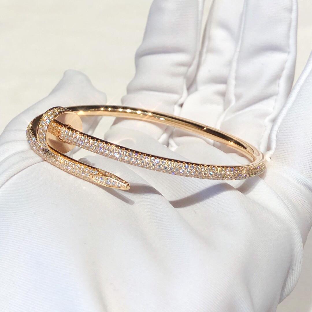 High-end custom diamond nail bracelet