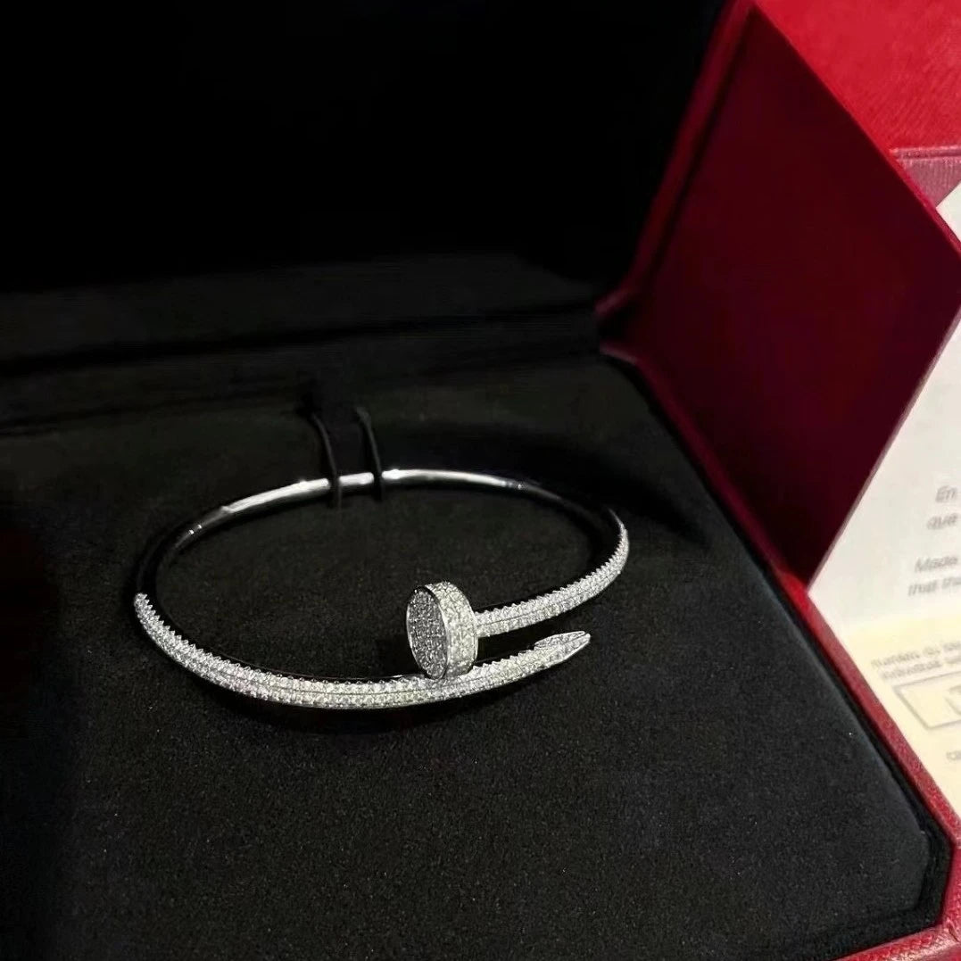 High-end custom diamond nail bracelet