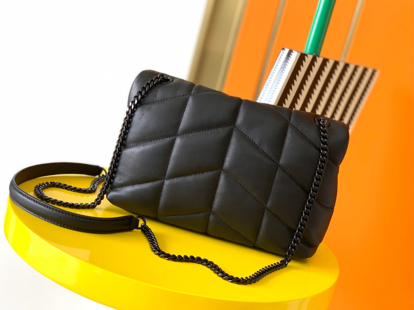 YSL Loulou Puffer Shoulder Bag, 23x15.5x5.8cm