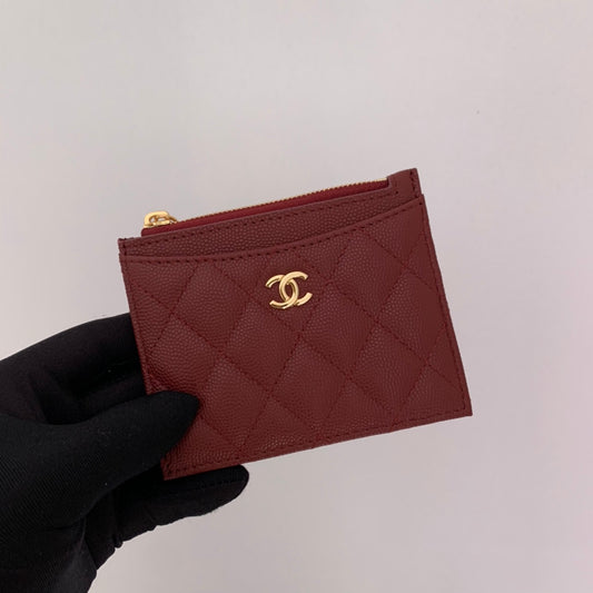 cc Flat Card Holder Red Bag For Women 11.5cm/4.5in