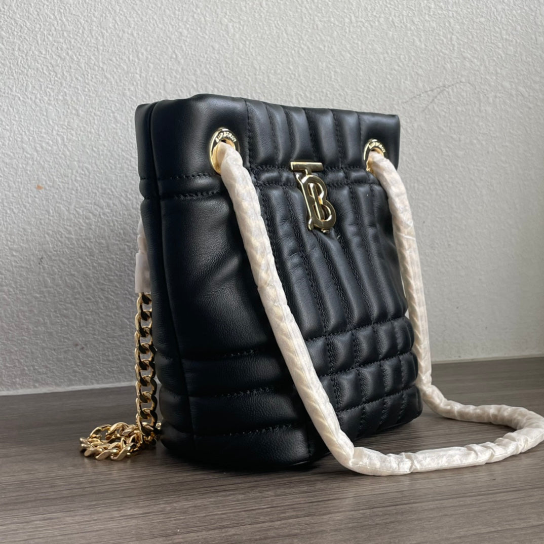 Burberry Black Mini Lola Bucket Bag