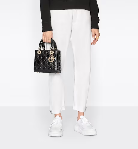 SMALL LADY D MY ABCD BAG Black Cannage Lambskin