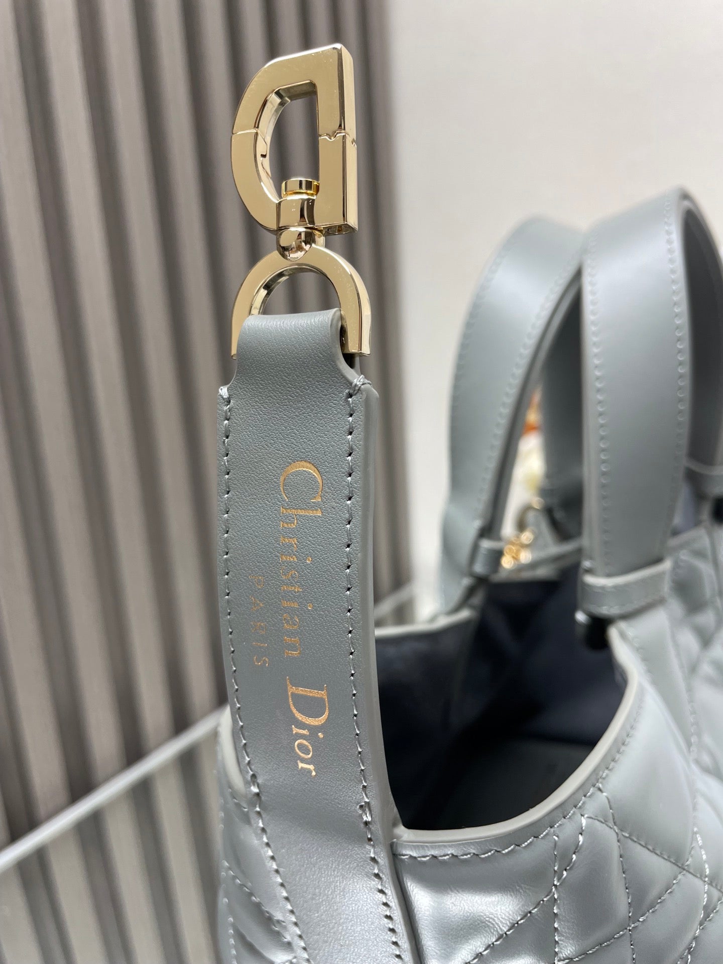 Medium Dior Toujours Bag Grey 28.5x19x21.5cm