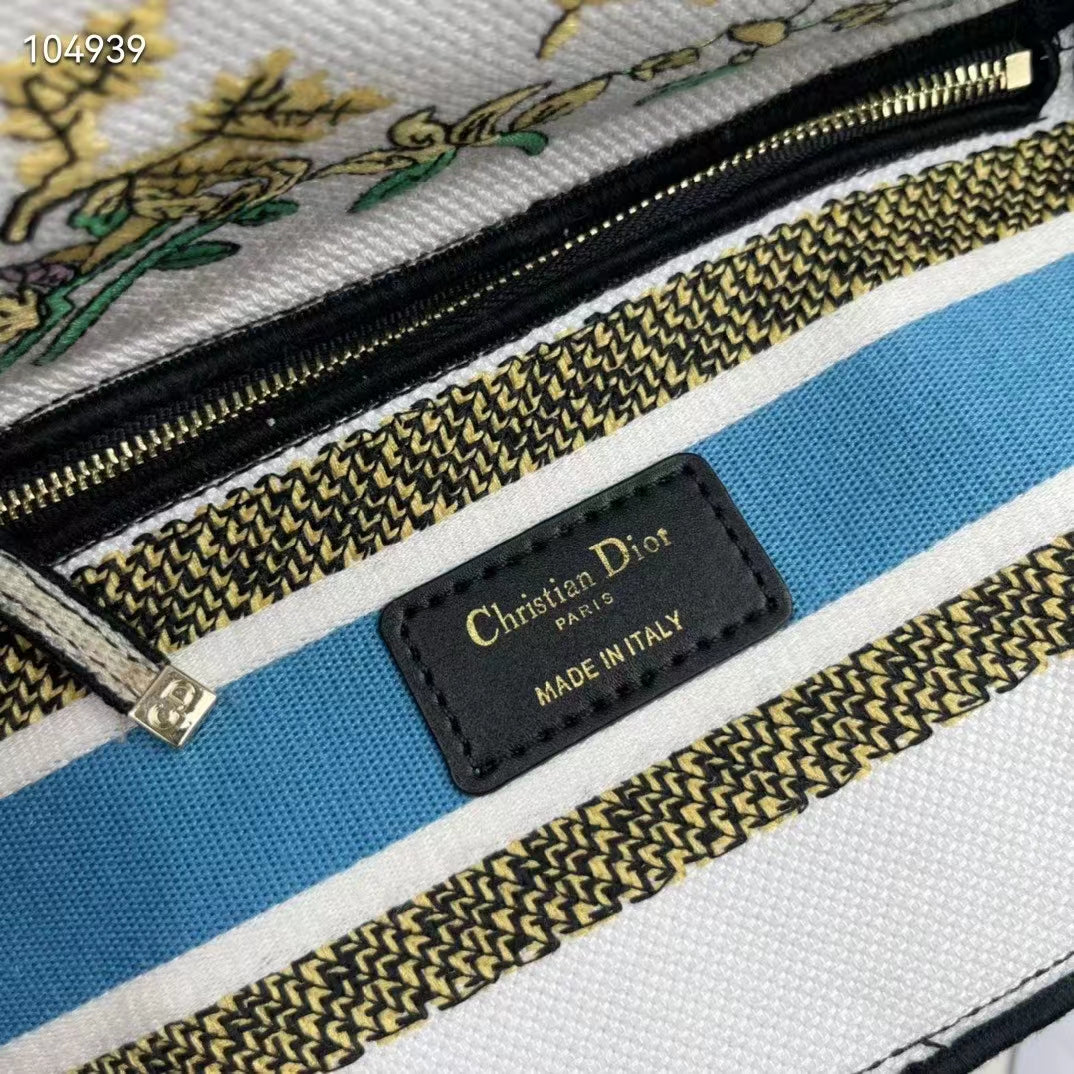 CD Women CD Medium Lady D-Lite Bag Latte Multicolor D-Constellation Embroidery