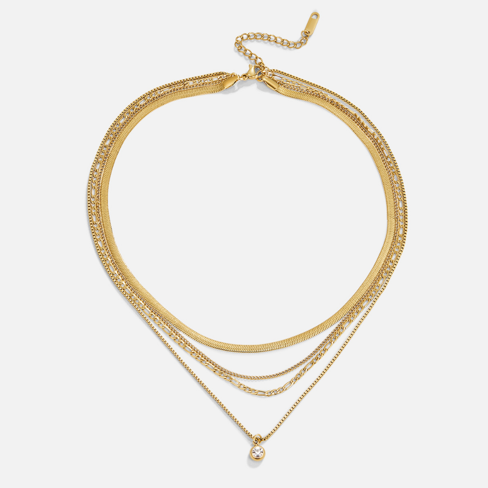 Lena Multi-Layered Gold Necklace